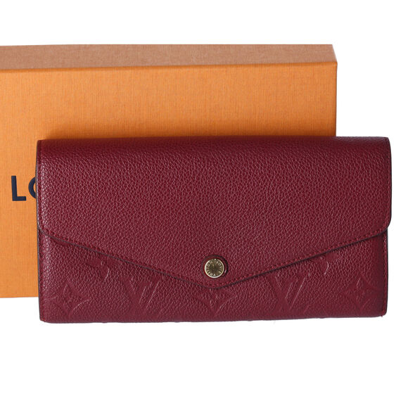 Louis Vuitton Portefeuille Sarah Monogram Empreinte Long Wallet M62213 Raisin - Picture 1 of 6